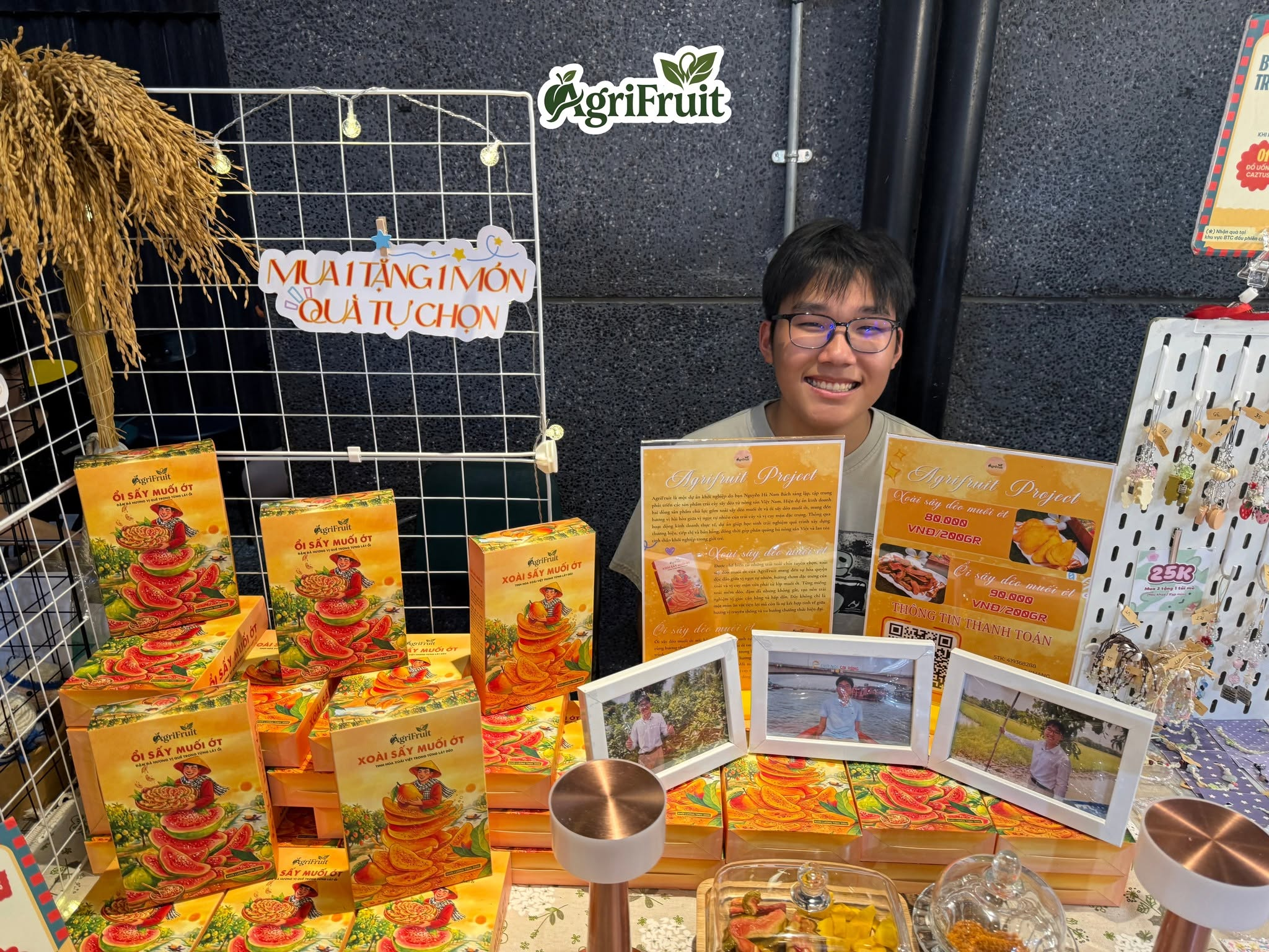 AgriFruit products at a local market stall