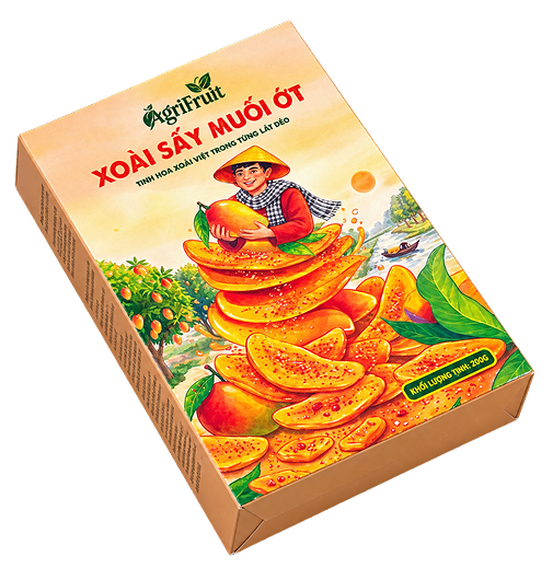 AgriFruit Soft Dried Mango with Chili Salt product box